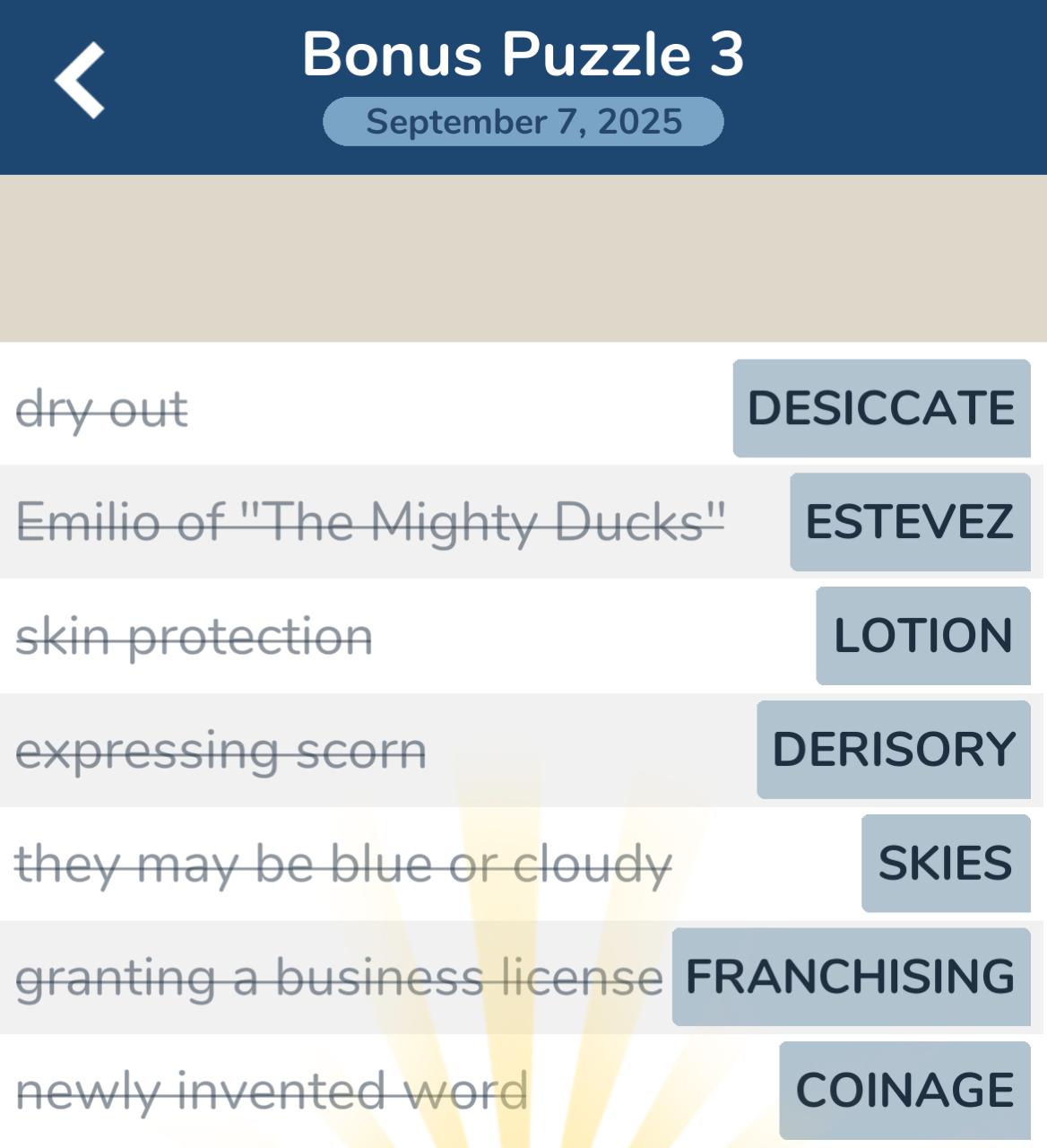 7 Little Words September 7 2025 3
