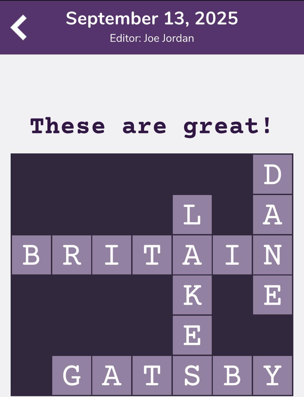 7 Little Words Tiny Little Crosswords September 13 2025