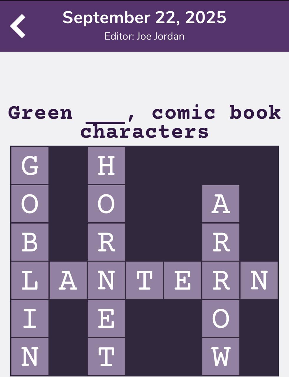 7 Little Words Tiny Little Crosswords September 22 2025