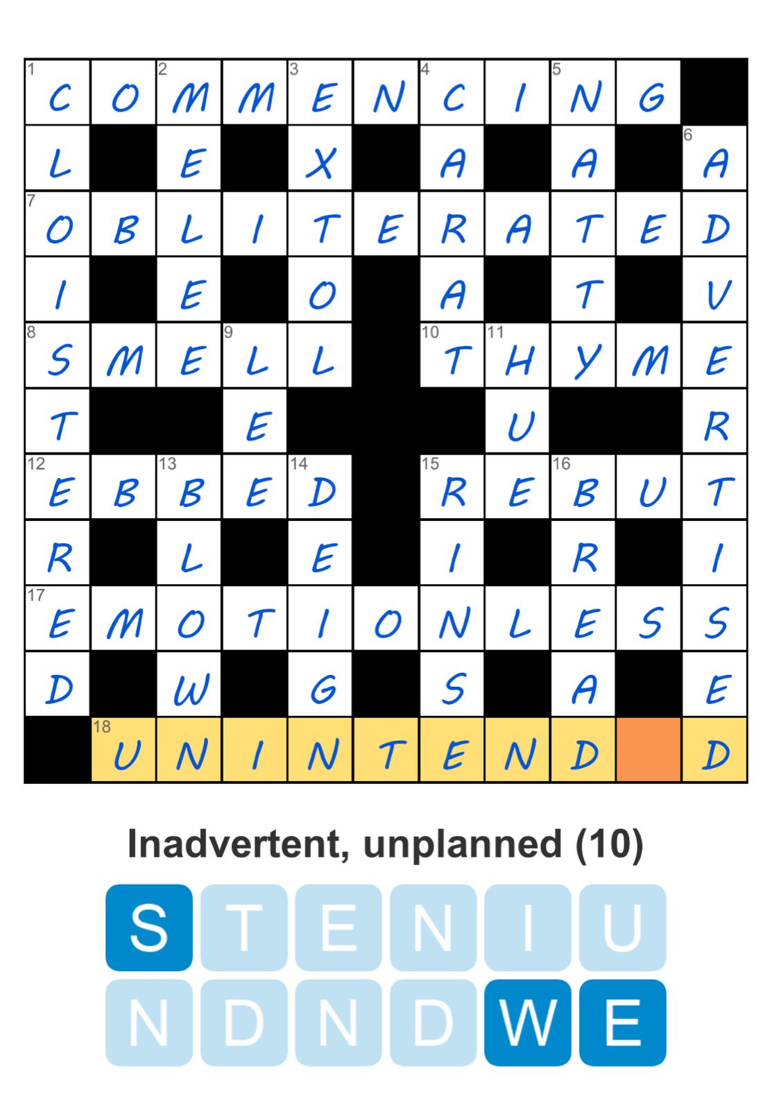 Puzzle Page Crossword September 13 2025