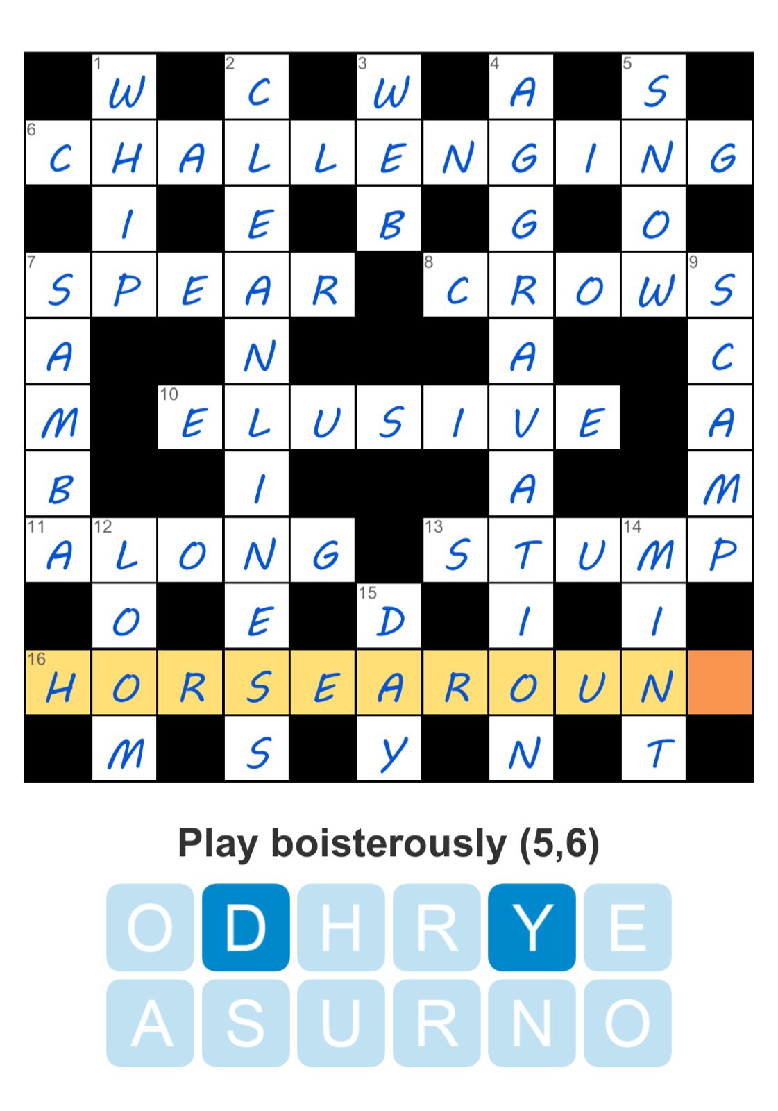 Puzzle Page Crossword September 15 2025
