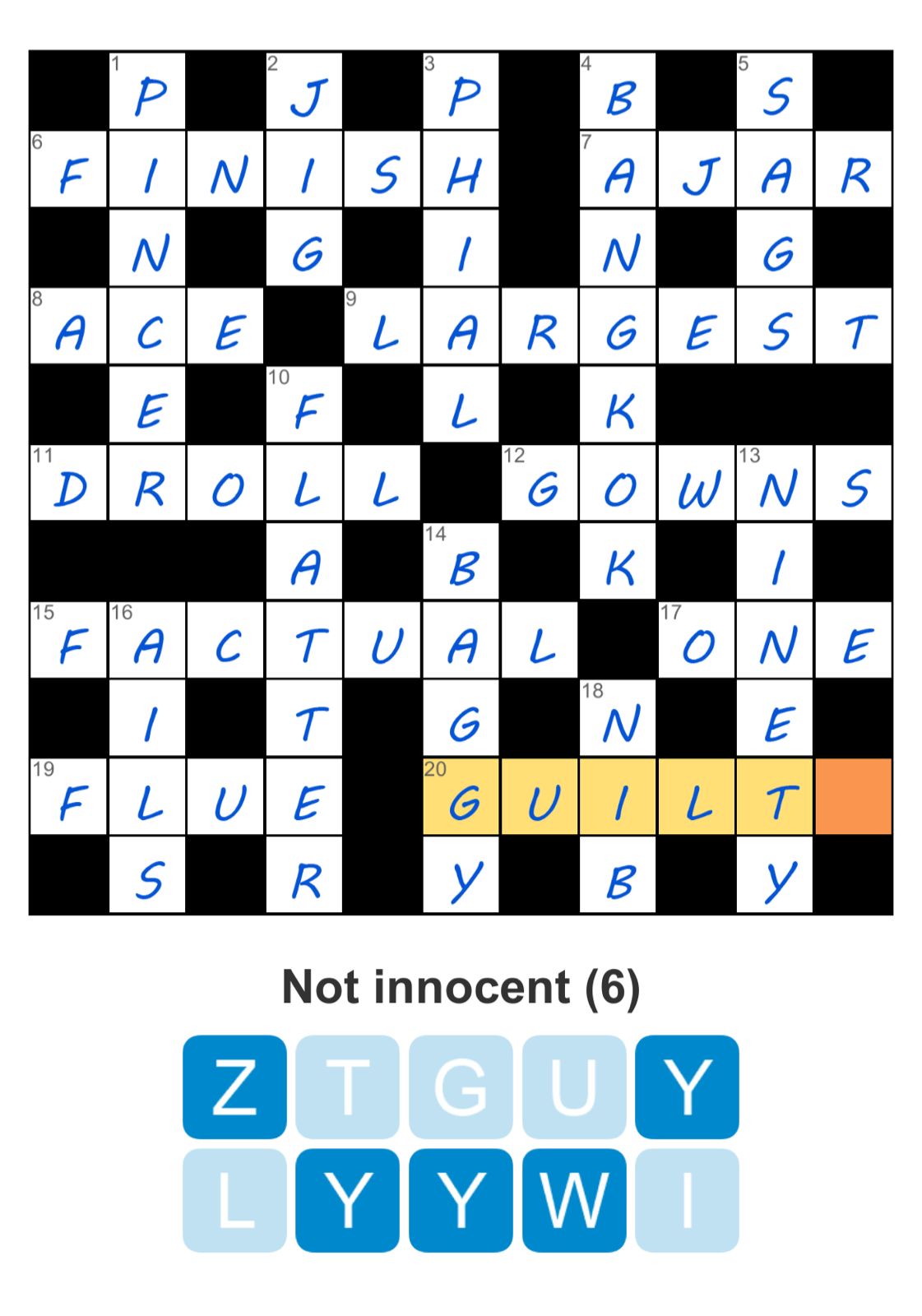 Puzzle Page Crossword September 16 2025