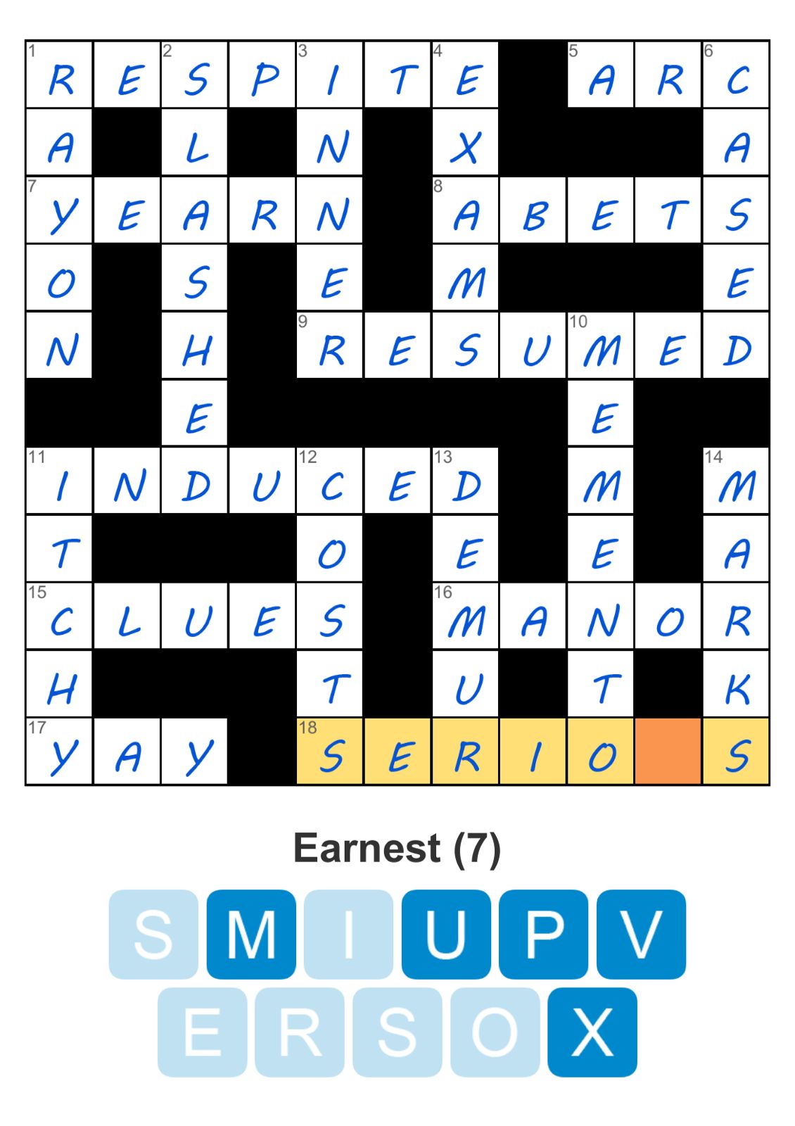 Puzzle Page Crossword September 17 2025