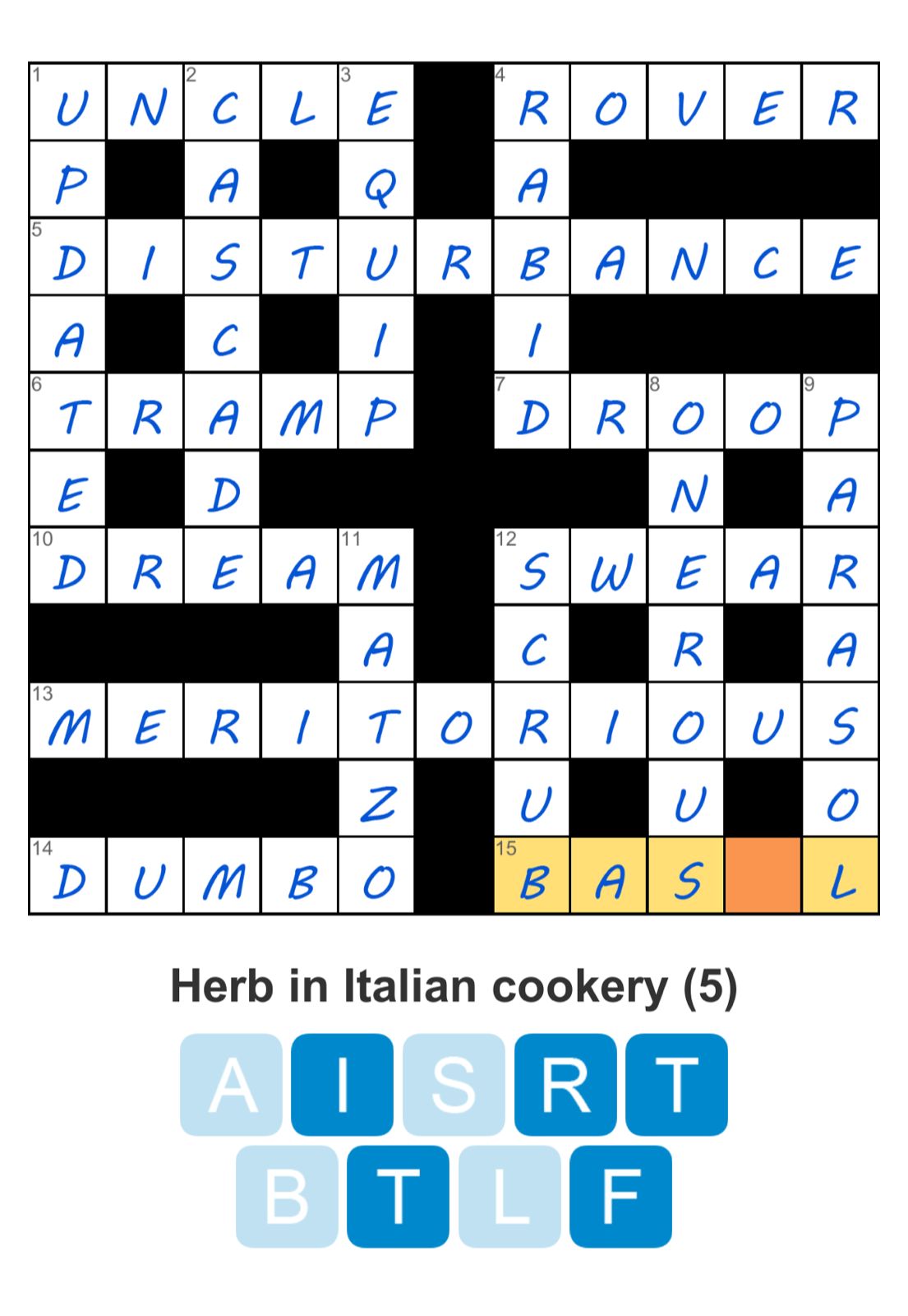 Puzzle Page Crossword September 27 2025