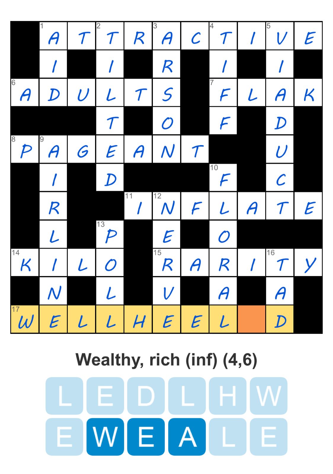 Puzzle Page Crossword September 9 2025