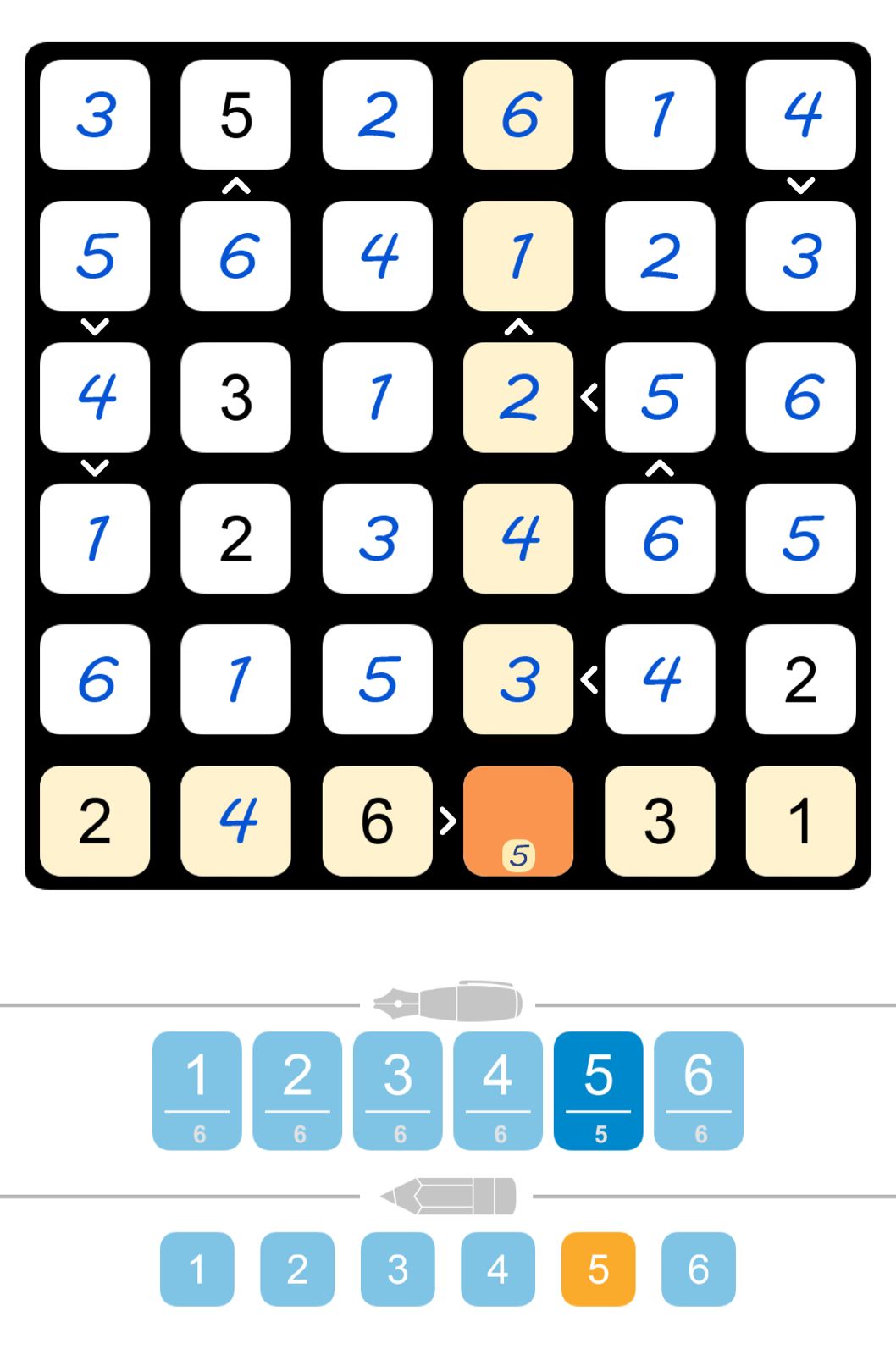 Puzzle Page Futoshiki September 13 2025
