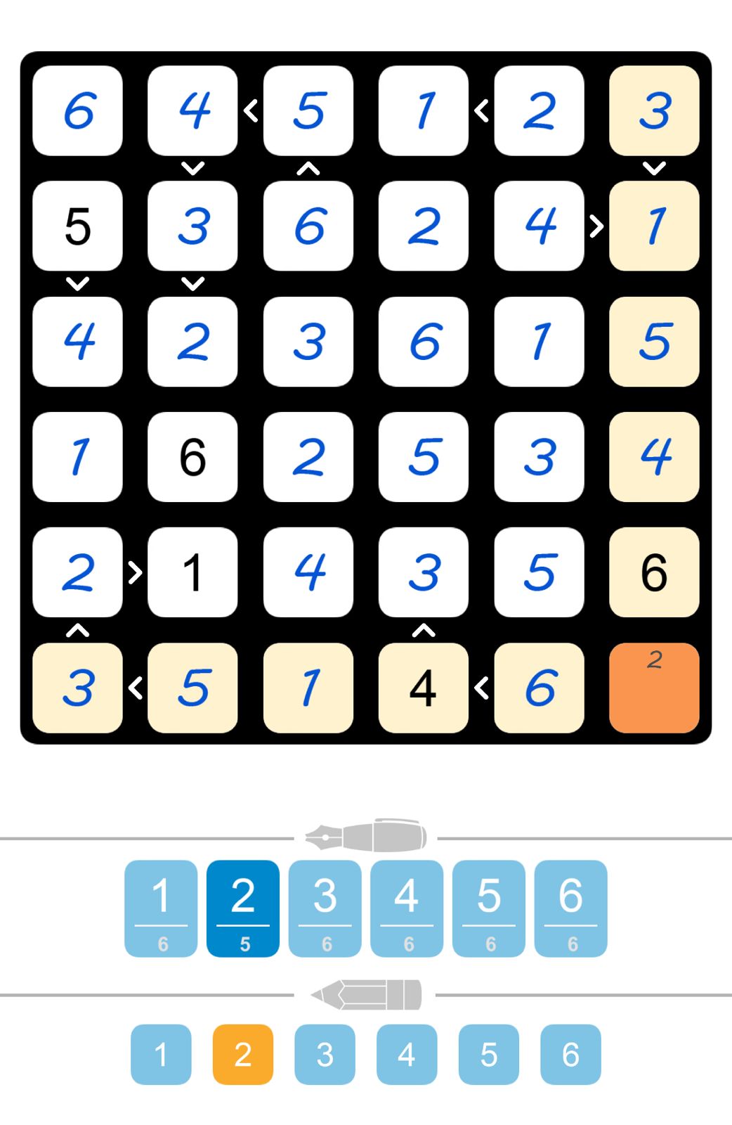 Puzzle Page Futoshiki September 26 2025
