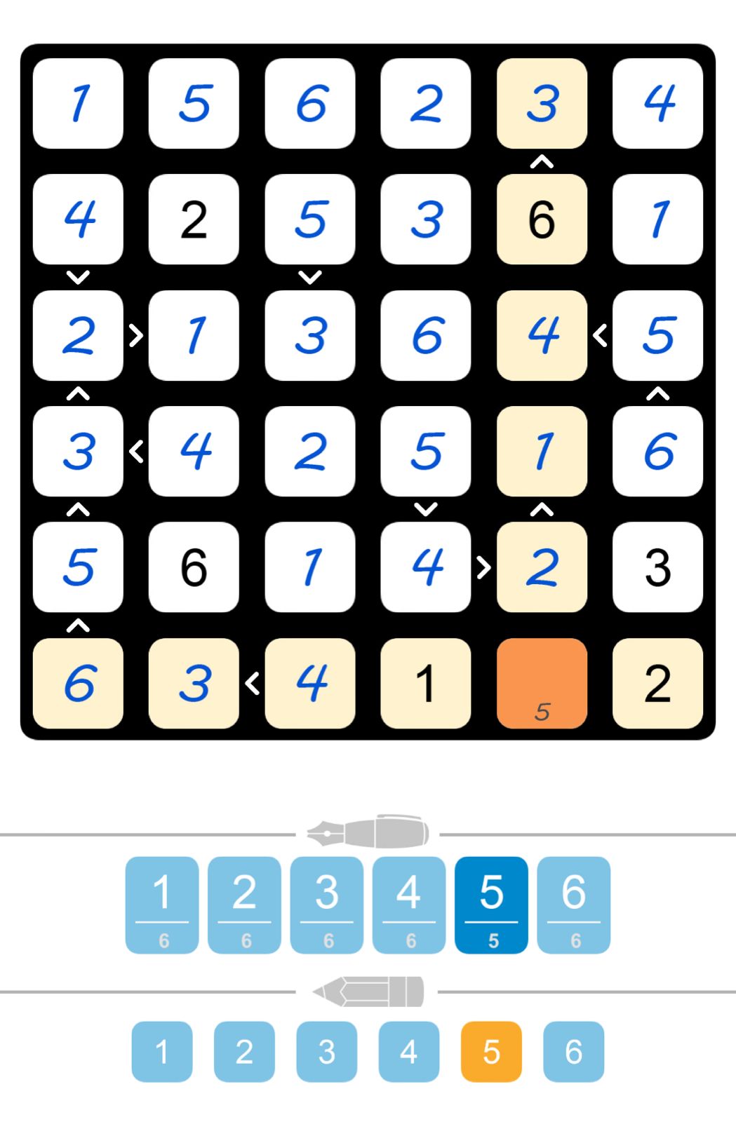 Puzzle Page Futoshiki September 5 2025