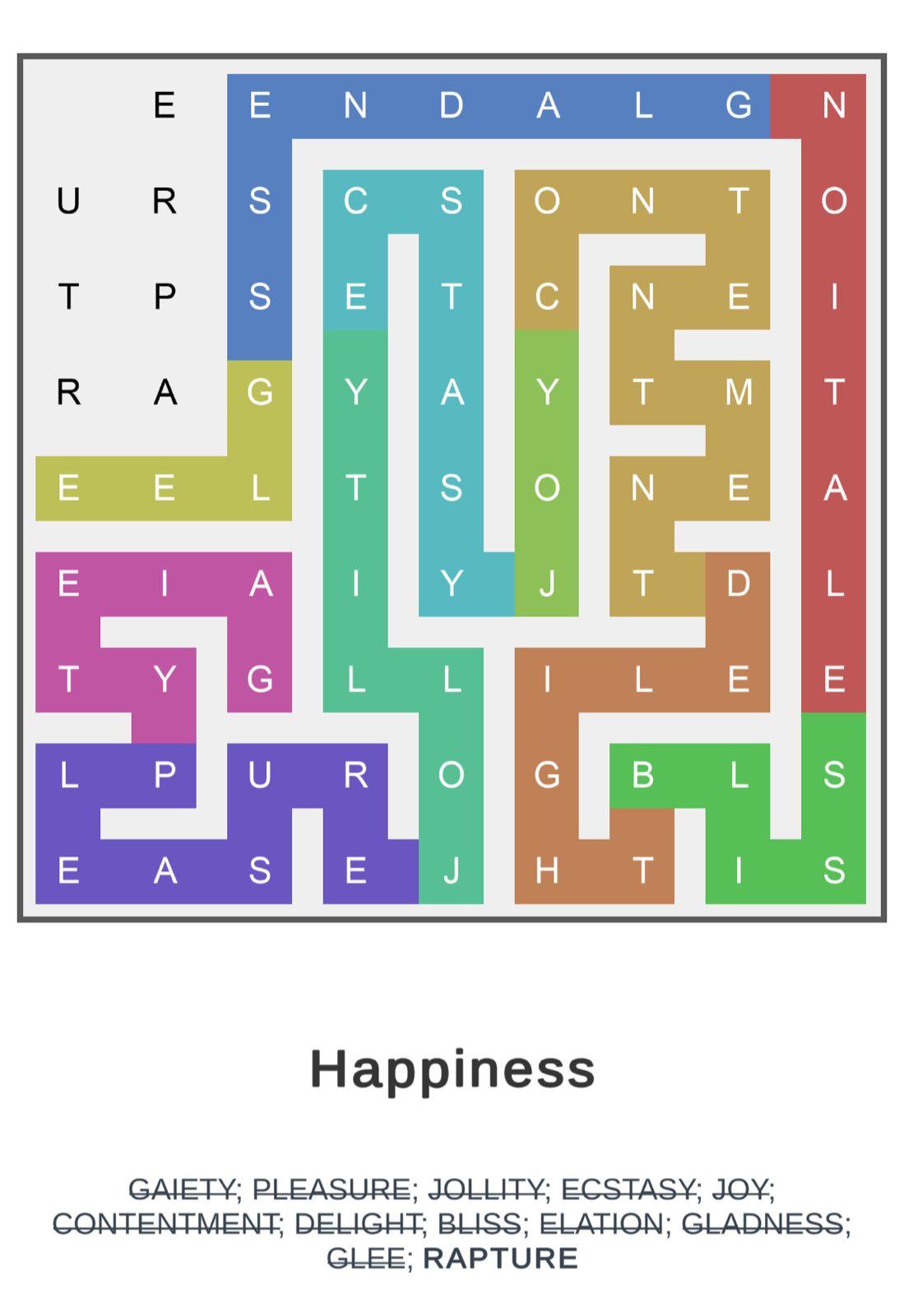 Puzzle Page Word Snake September 17 2025