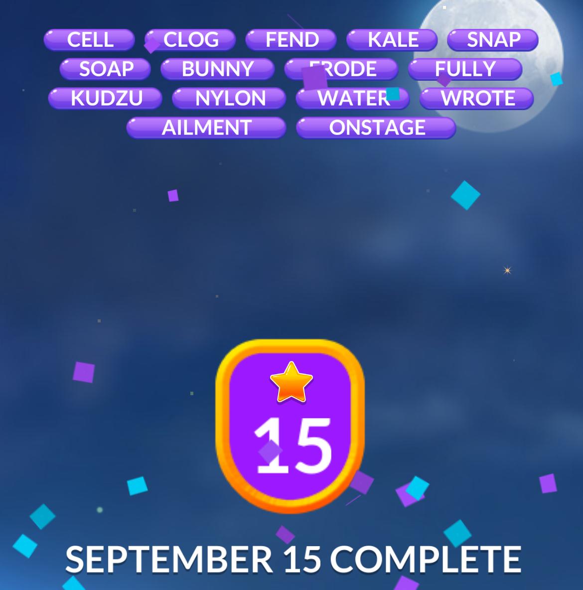 Word Stacks Daily Puzzle September 15 2025