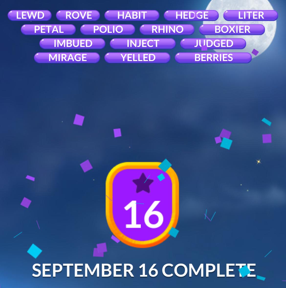 Word Stacks Daily Puzzle September 16 2025