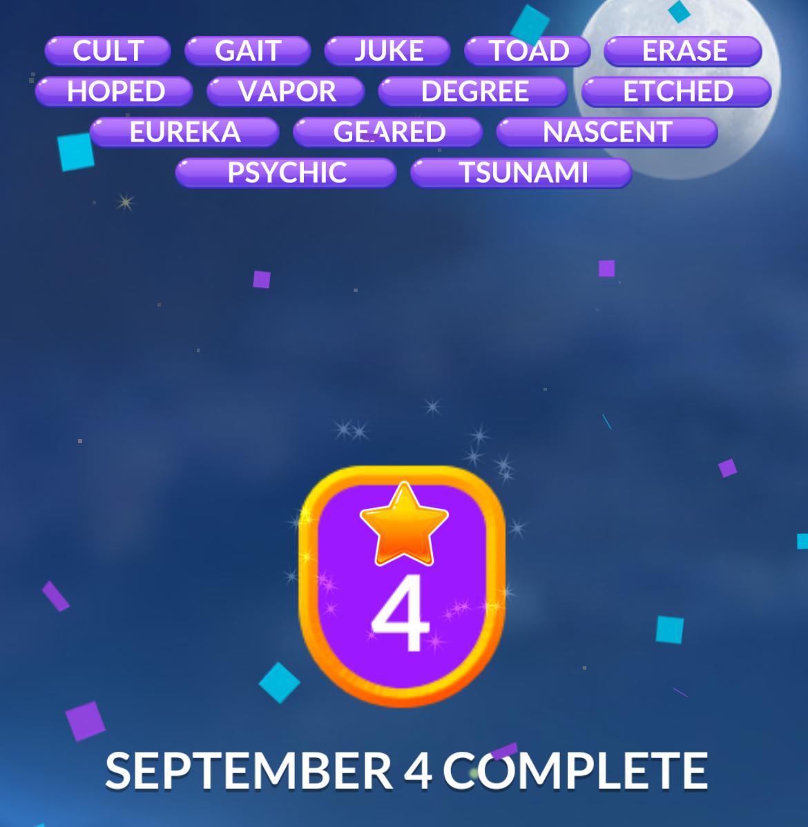 Word Stacks Daily Puzzle September 4 2025