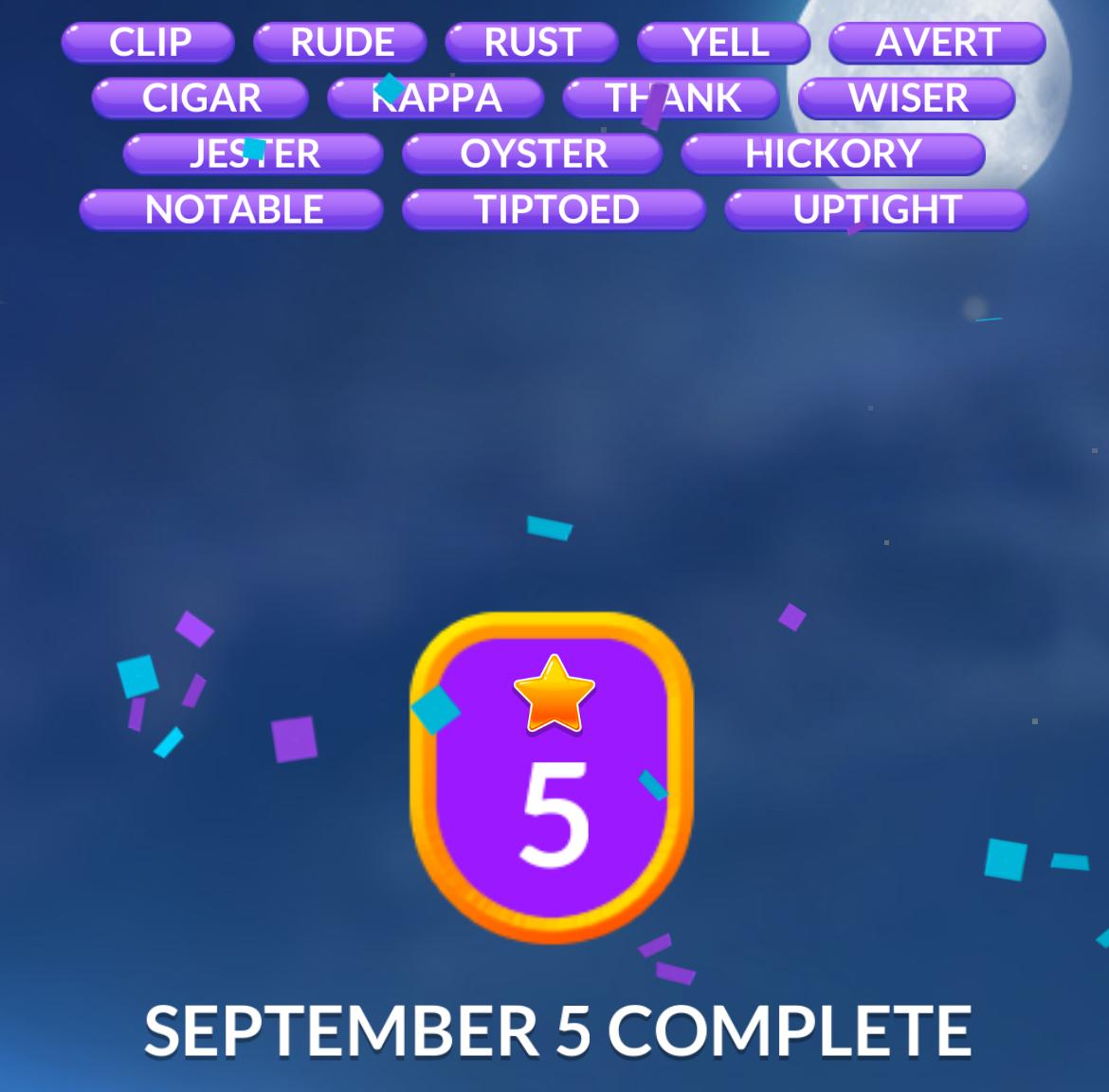 Word Stacks Daily Puzzle September 5 2025