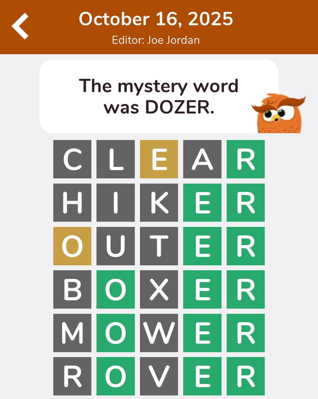 7 Little Words Hootle October 16 2025