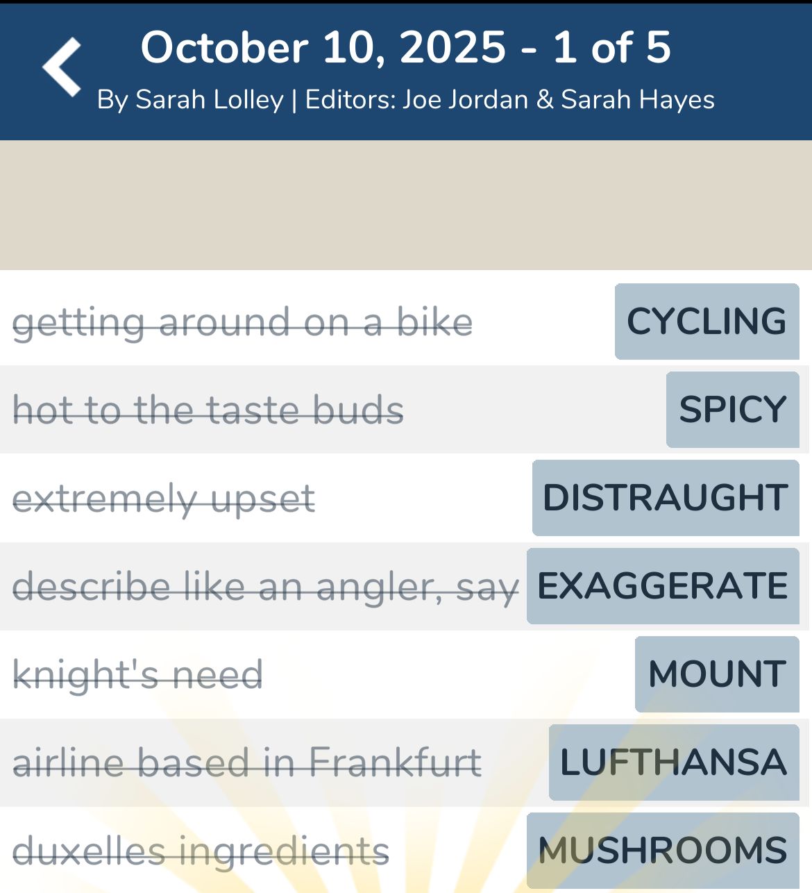 7 Little Words October 10 2025 1