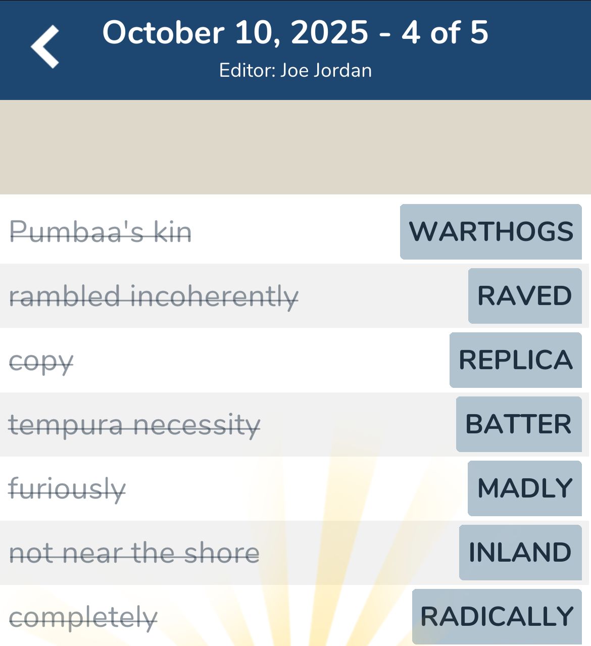 7 Little Words October 10 2025 4