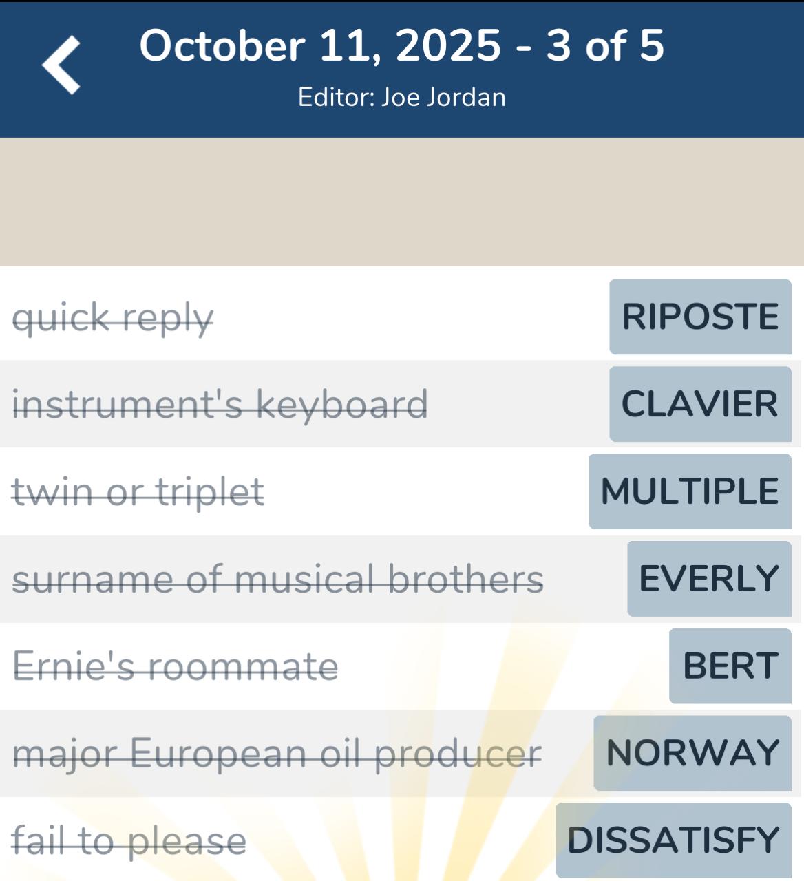 7 Little Words October 11 2025 3