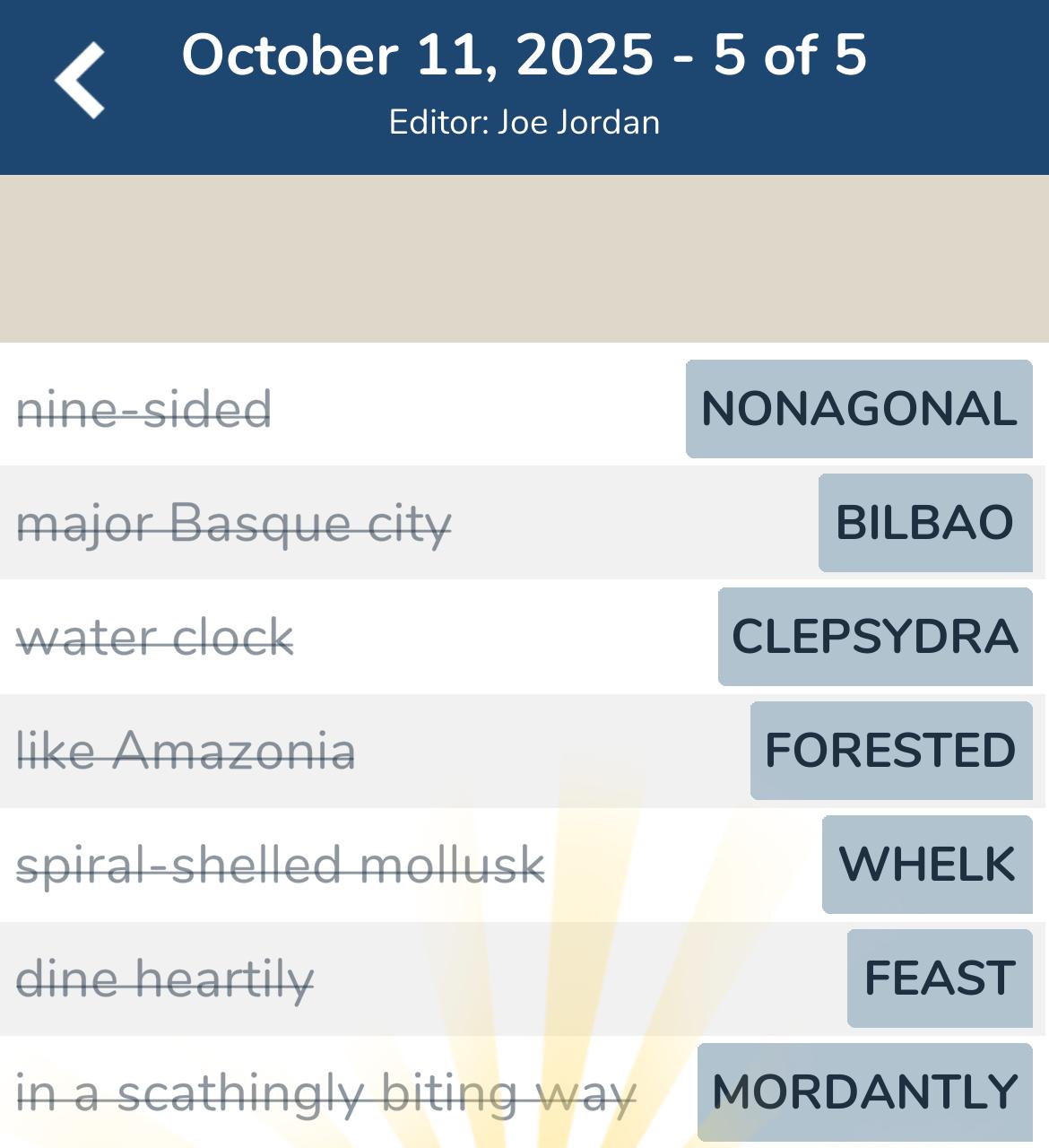 7 Little Words October 11 2025 5