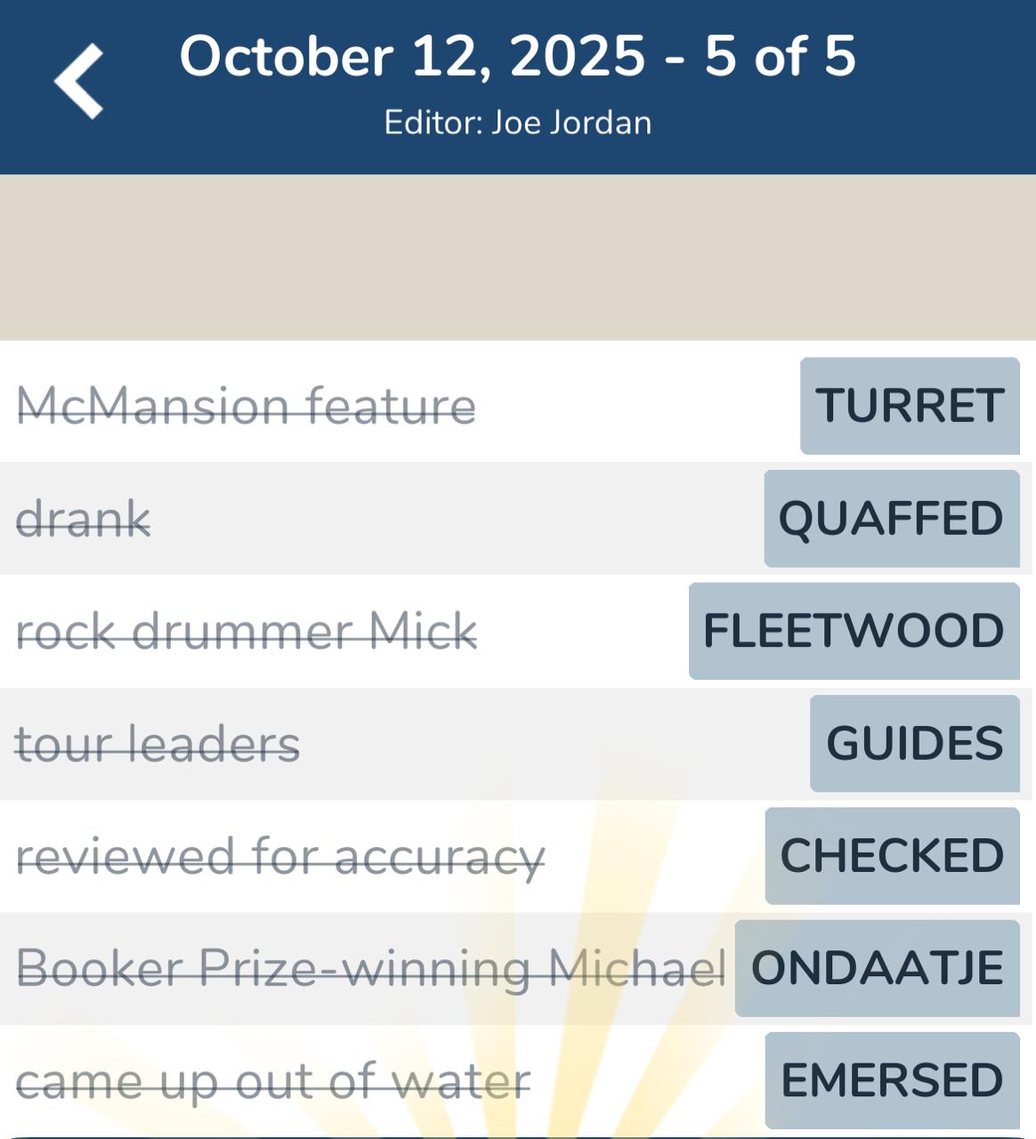 7 Little Words October 12 2025 5