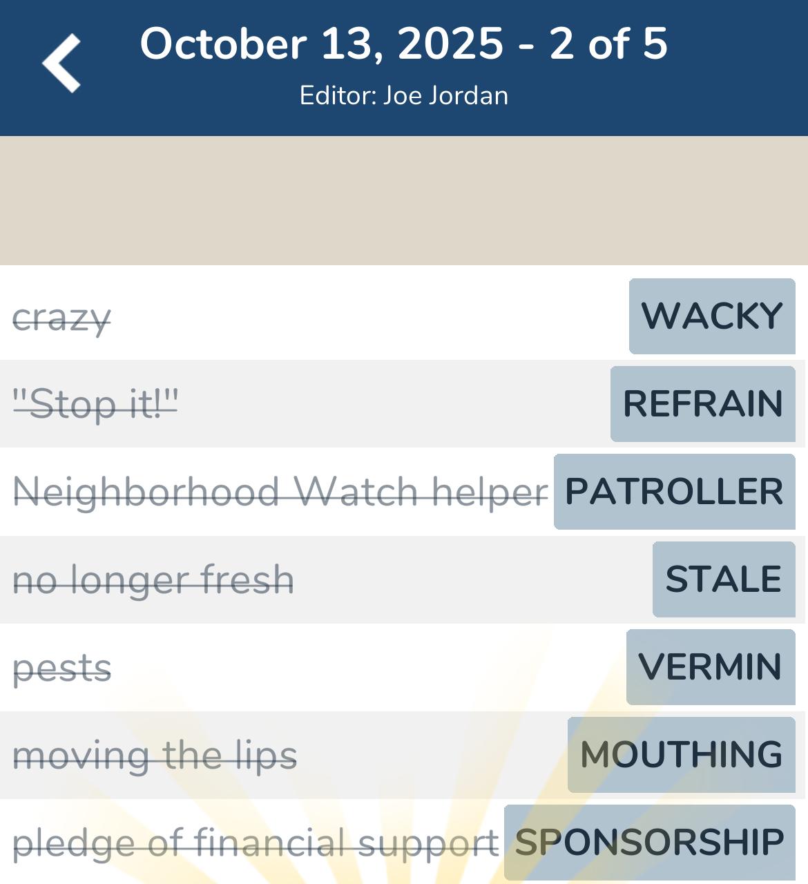 7 Little Words October 13 2025 2