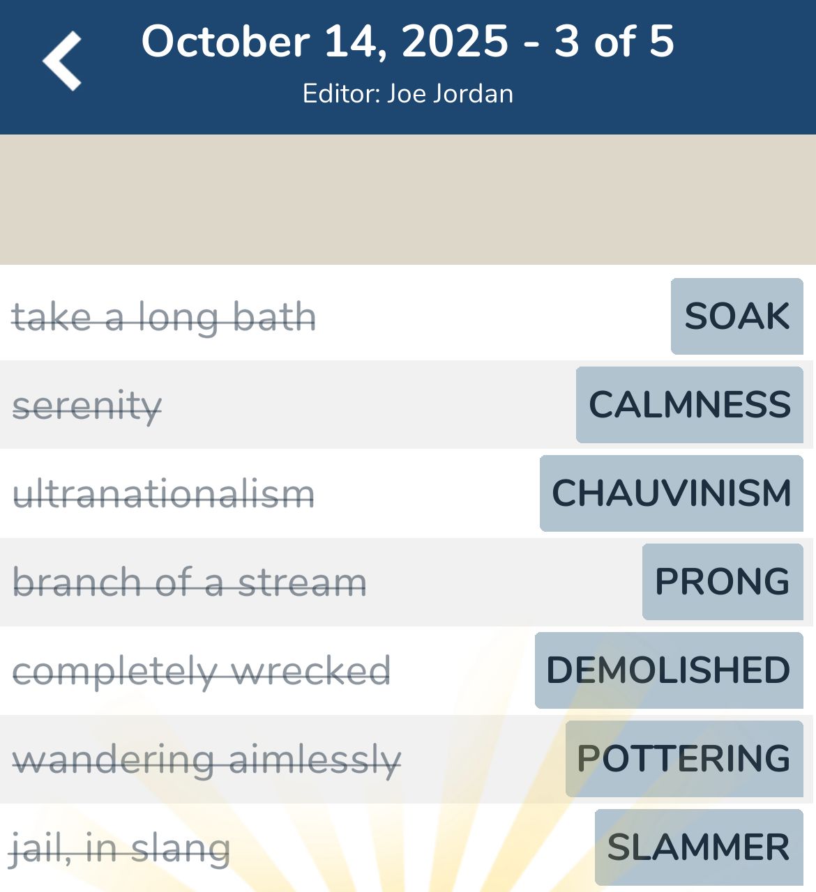7 Little Words October 14 2025 3