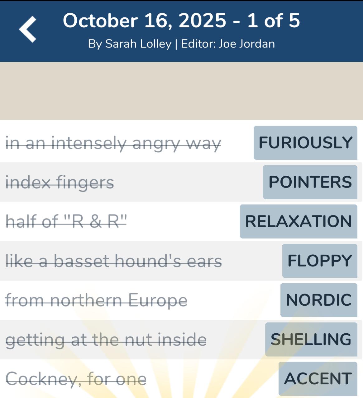 7 Little Words October 16 2025 1