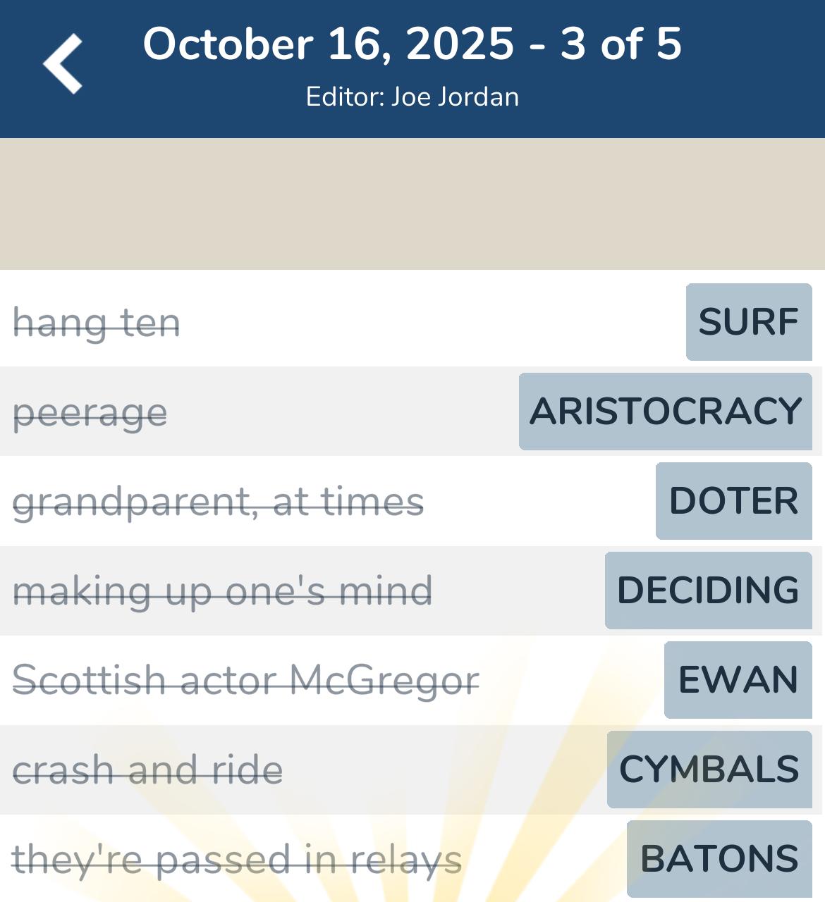 7 Little Words October 16 2025 3