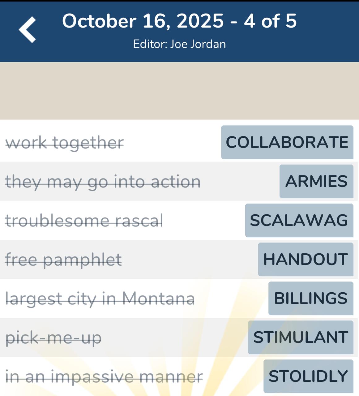 7 Little Words October 16 2025 4