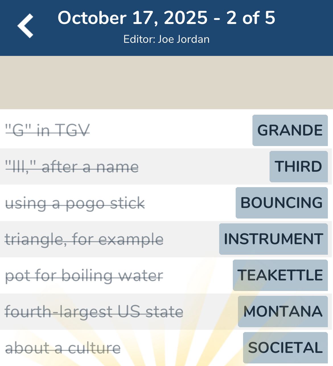 7 Little Words October 17 2025 2