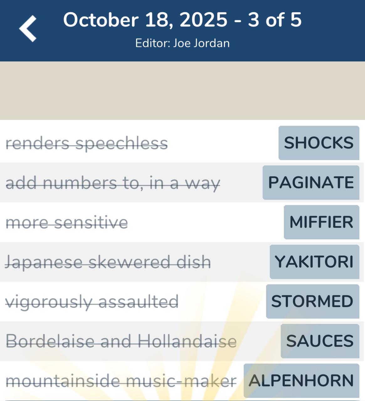 7 Little Words October 18 2025 3