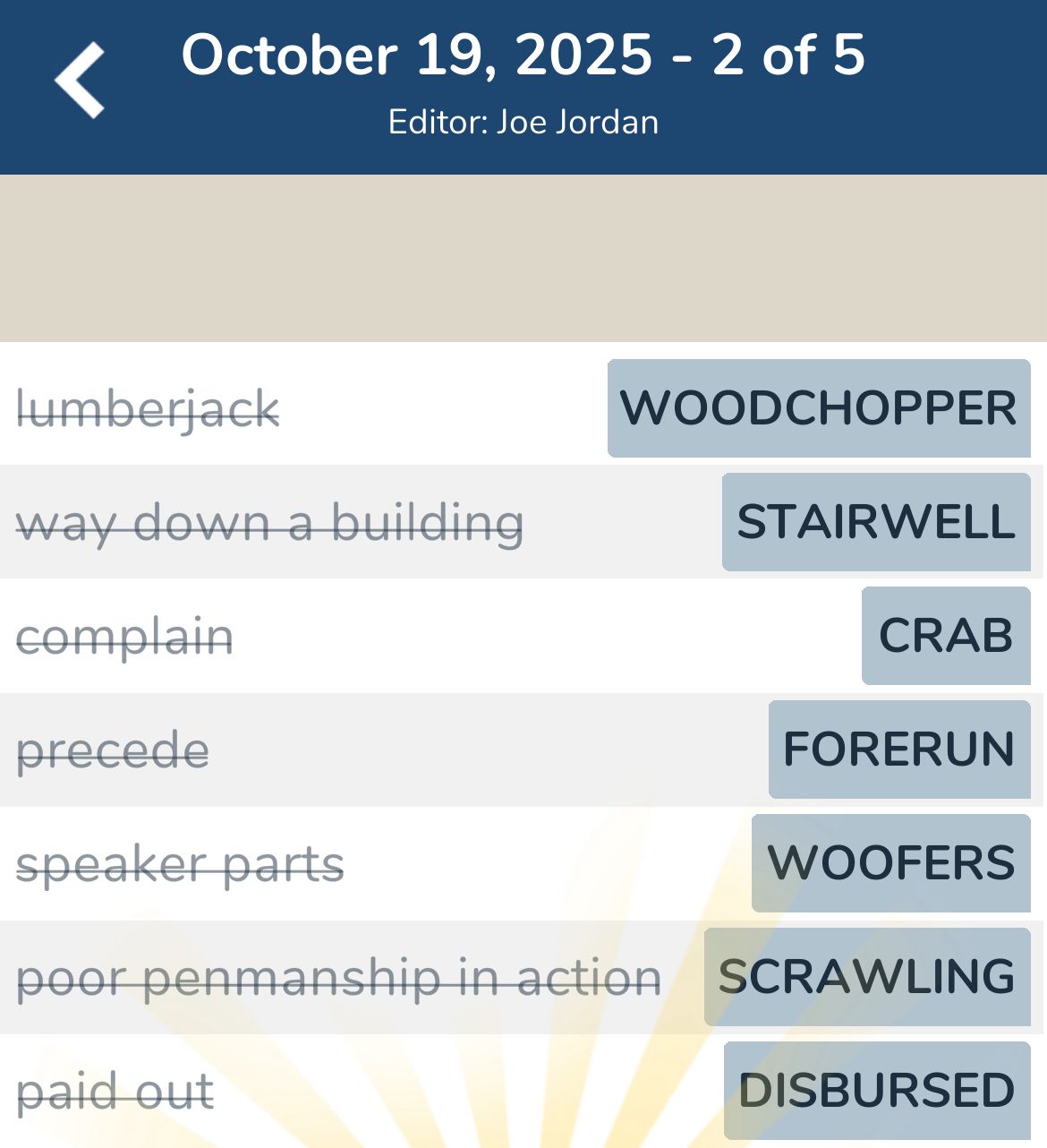 7 Little Words October 19 2025 2