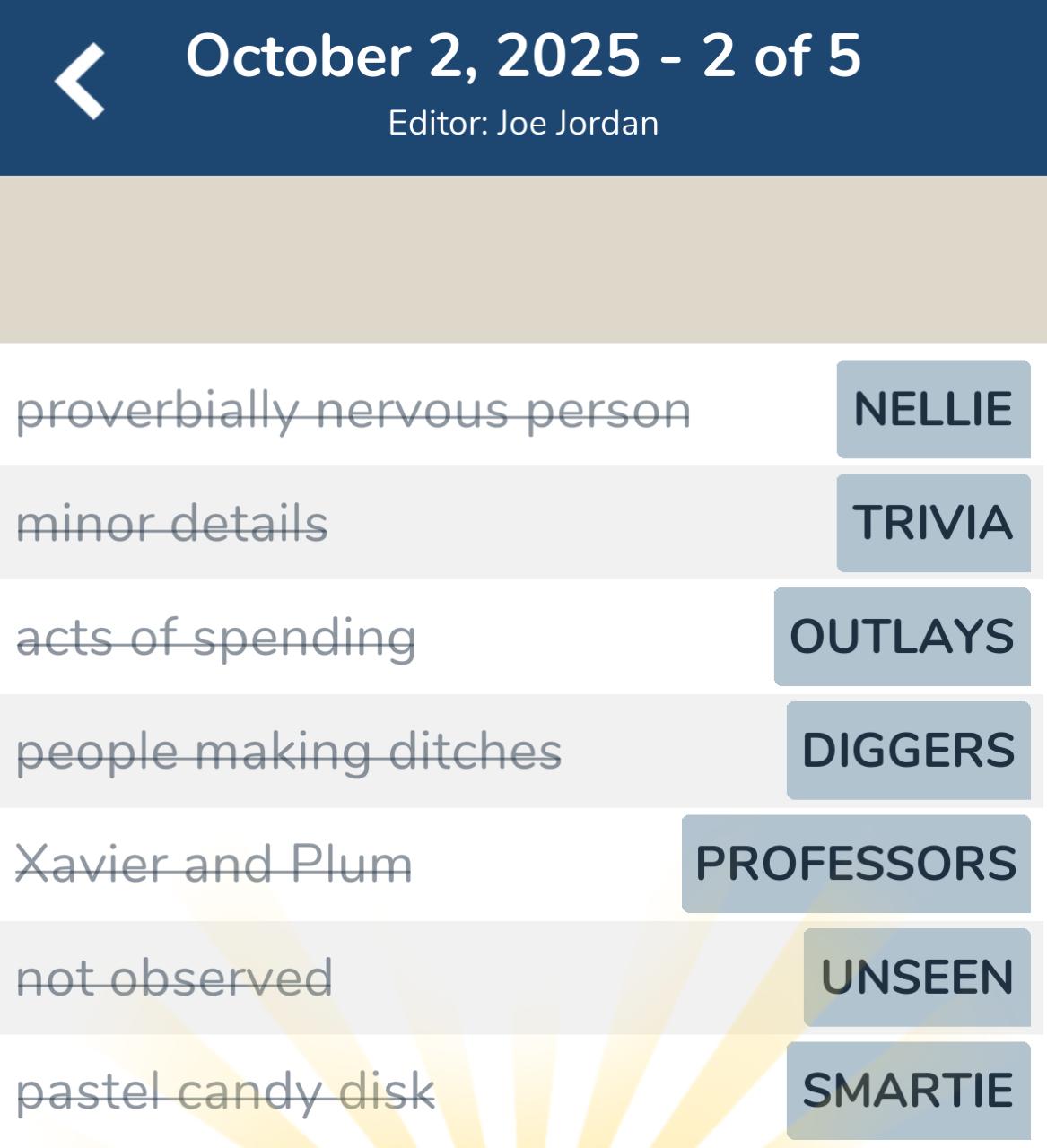 7 Little Words October 2 2025 2