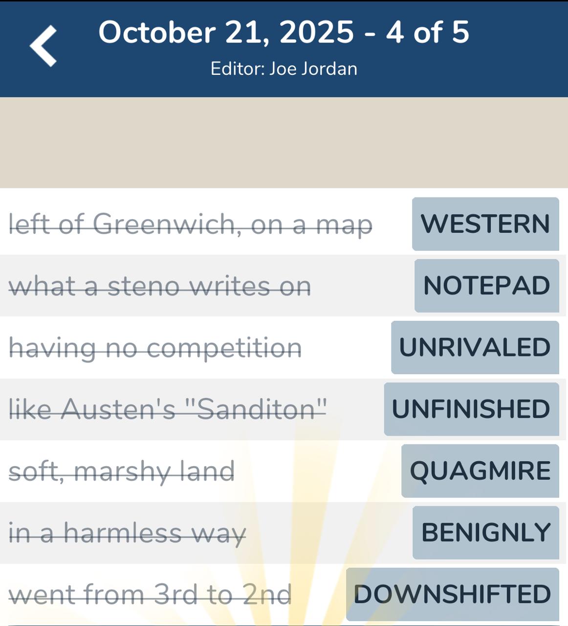 7 Little Words October 21 2025 4