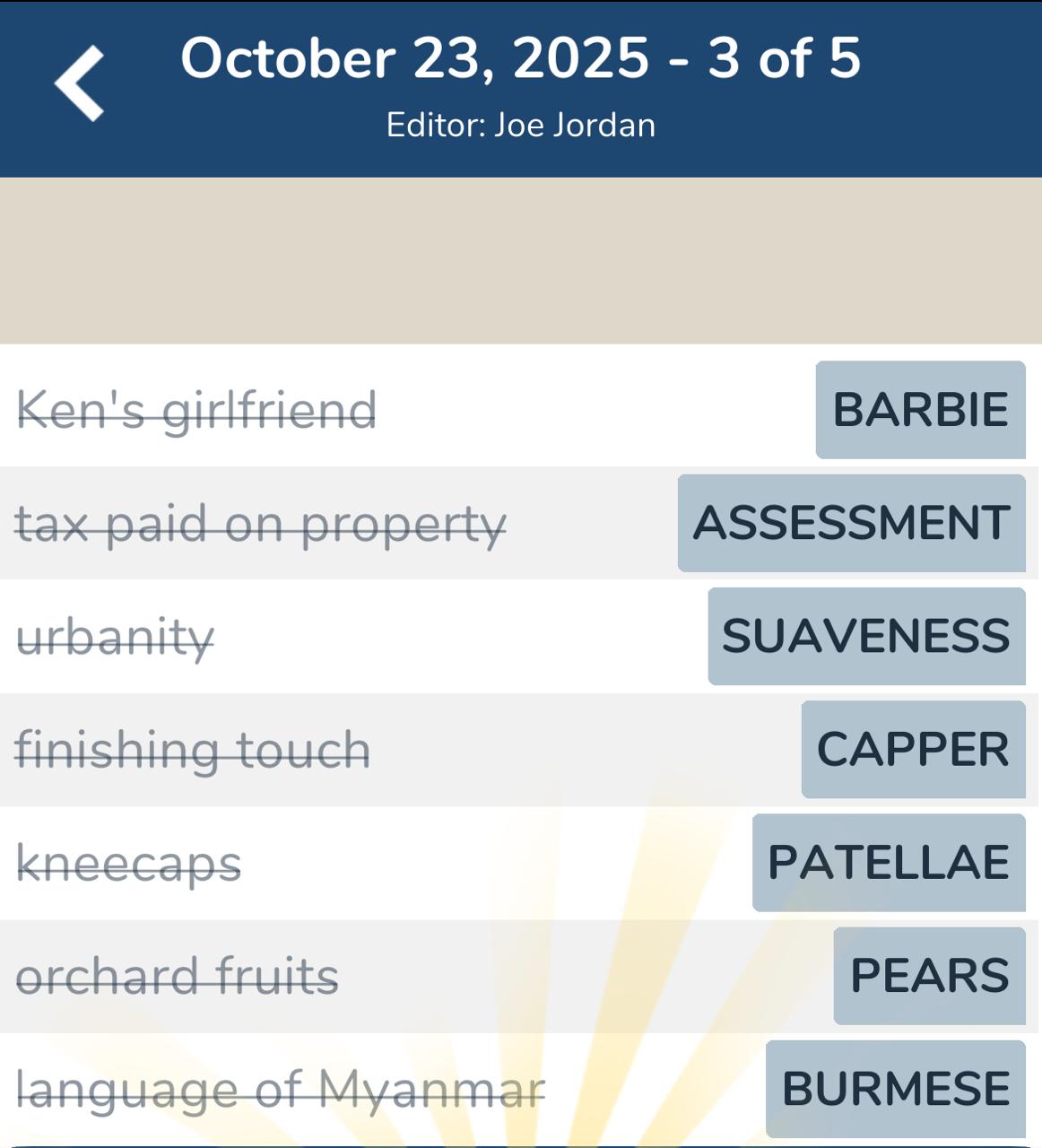 7 Little Words October 23 2025 3