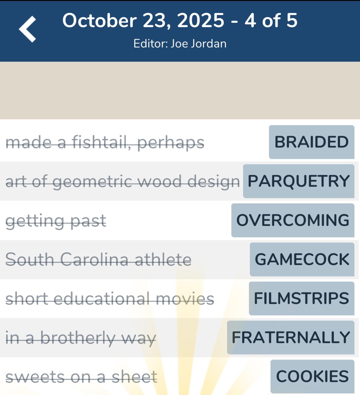 7 Little Words October 23 2025 4