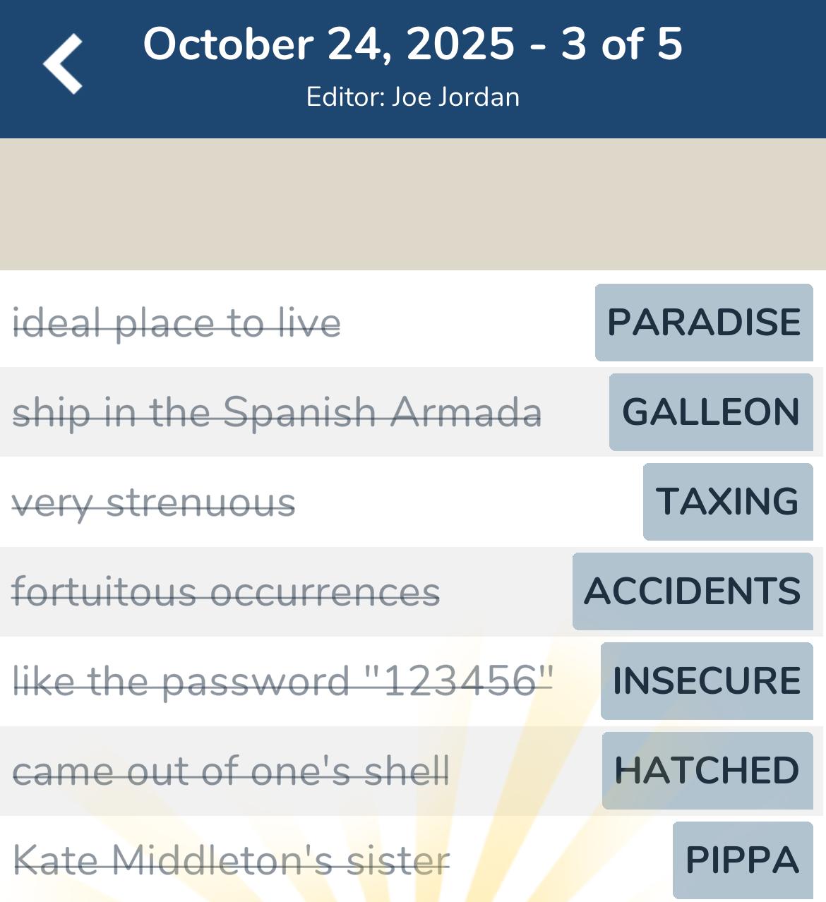 7 Little Words October 24 2025 3