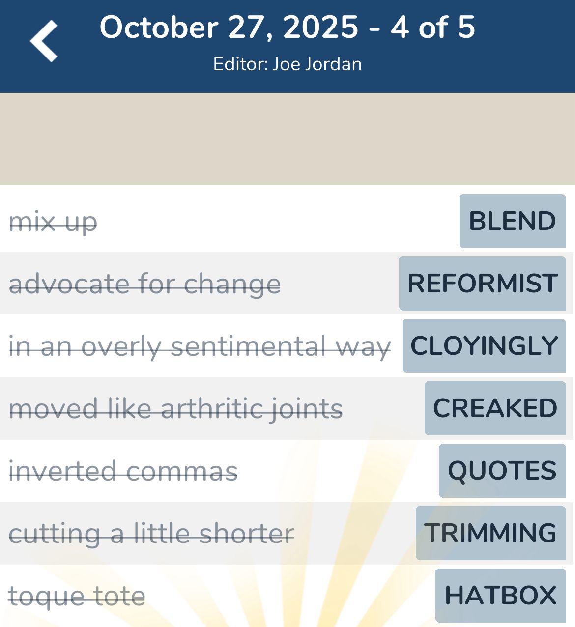 7 Little Words October 27 2025 4 7 Little Words October 27 2025 4