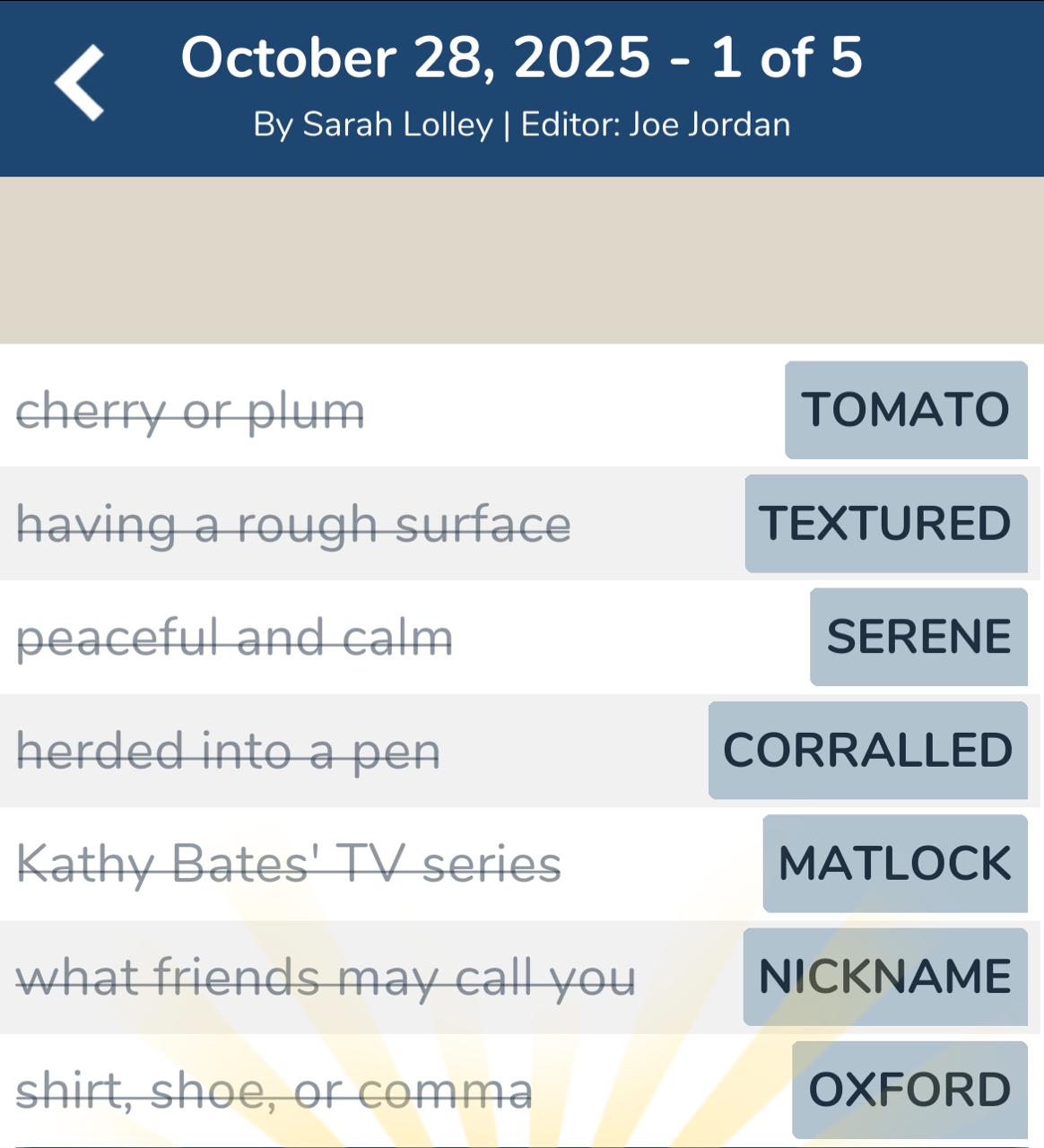 7 Little Words October 28 2025 1 7 Little Words October 28 2025 1