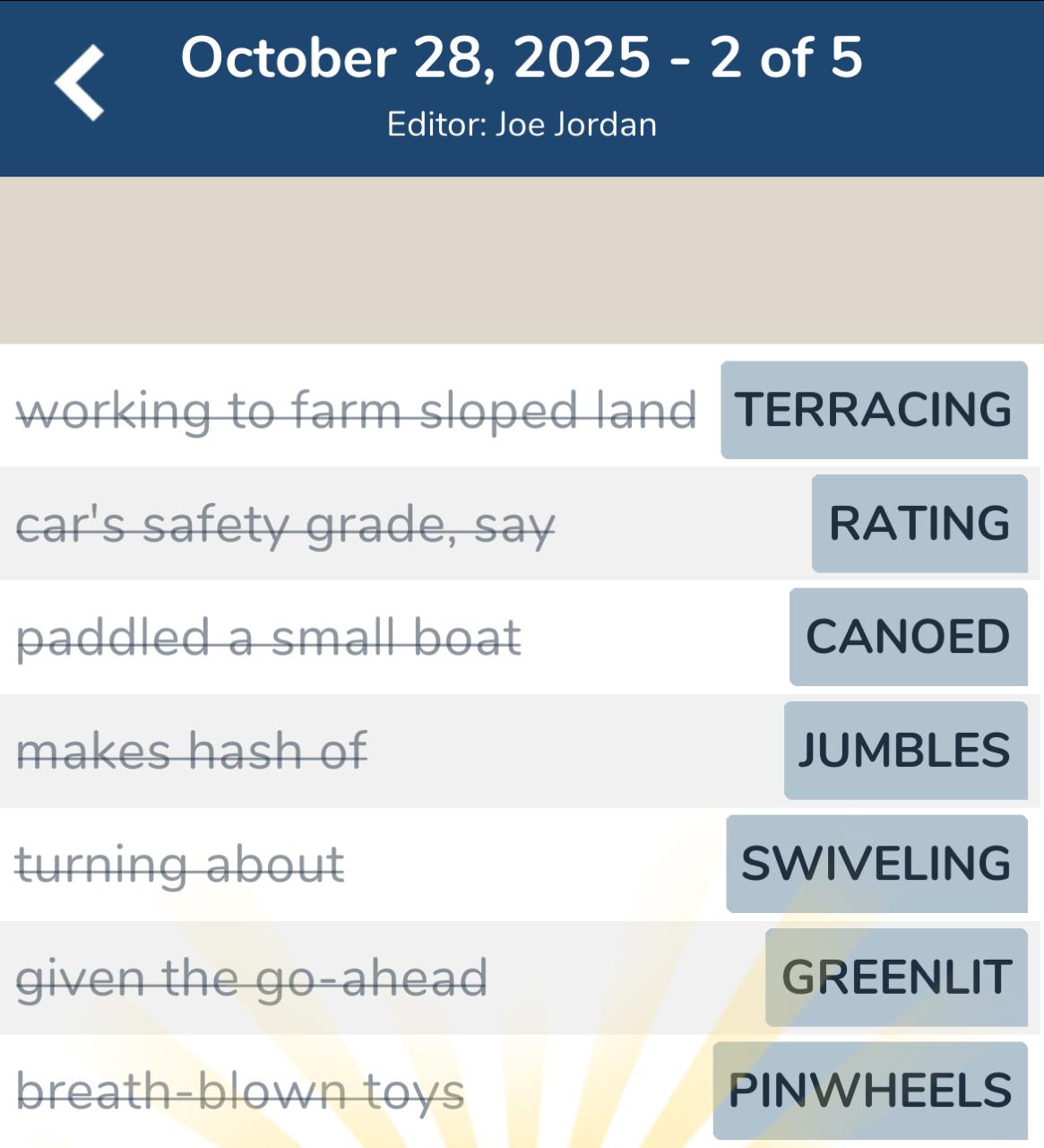 7 Little Words October 28 2025 2 7 Little Words October 28 2025 2