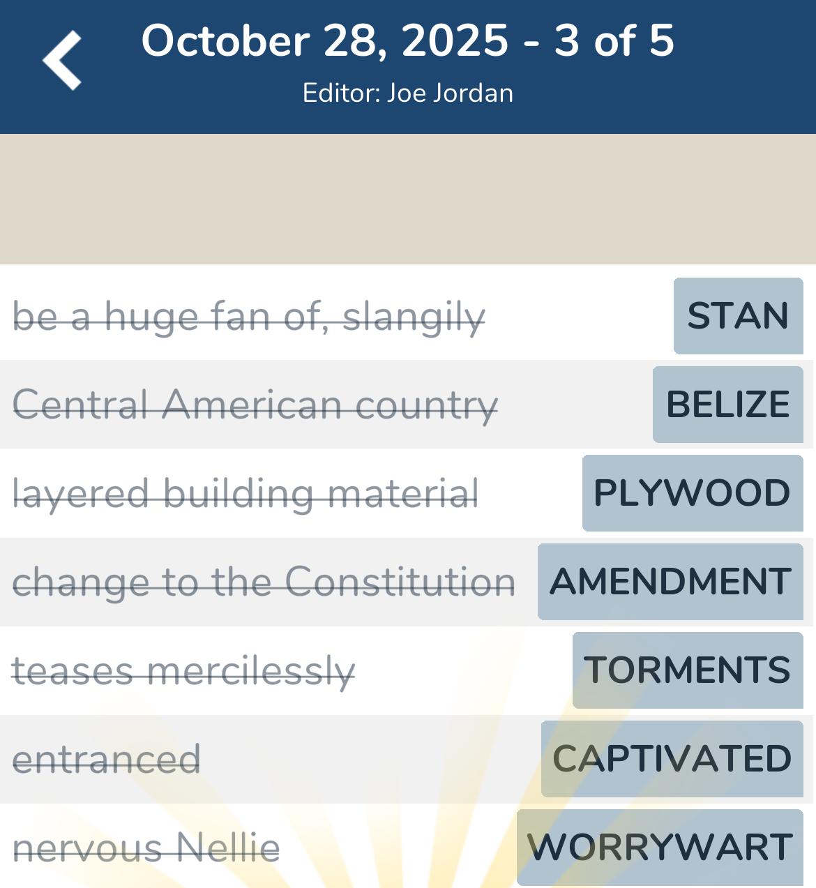 7 Little Words October 28 2025 3 7 Little Words October 28 2025 3