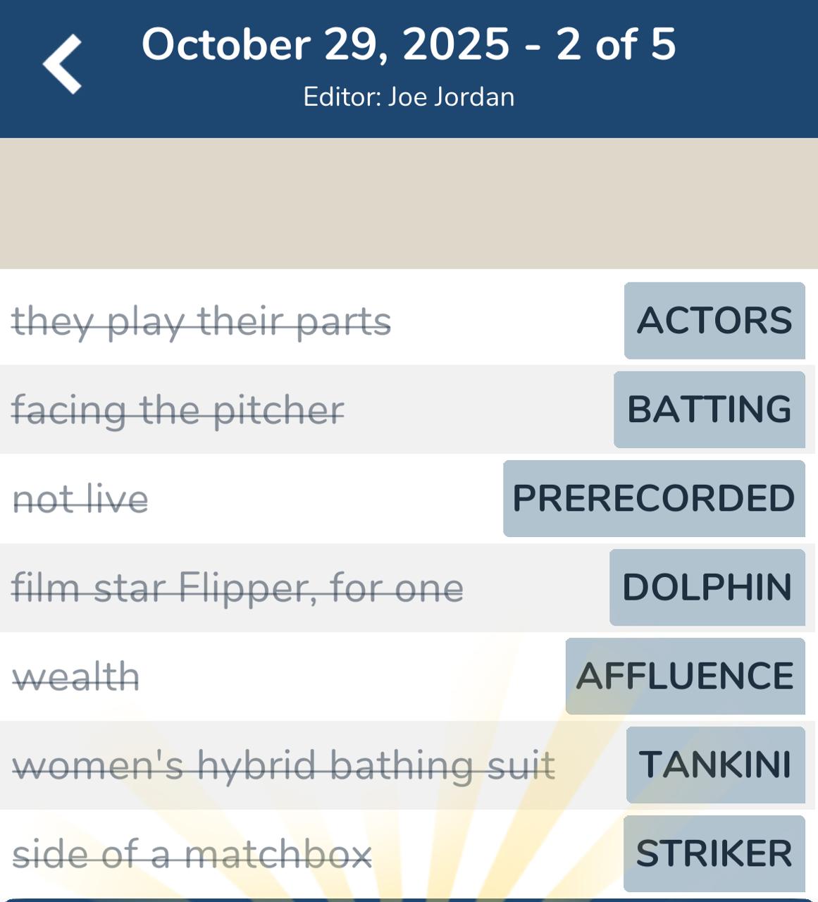 7 Little Words October 29 2025 2