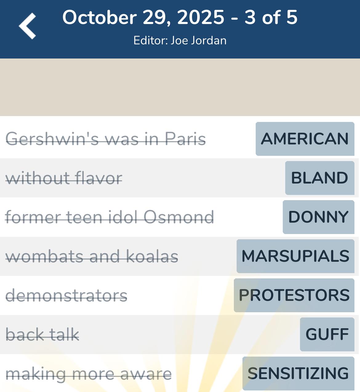 7 Little Words October 29 2025 3