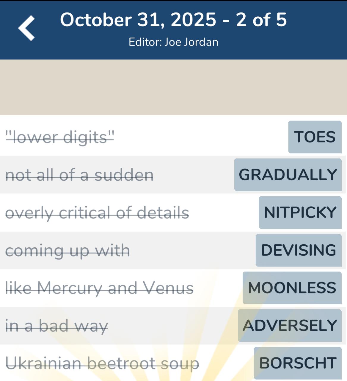 7 Little Words October 31 2025 2