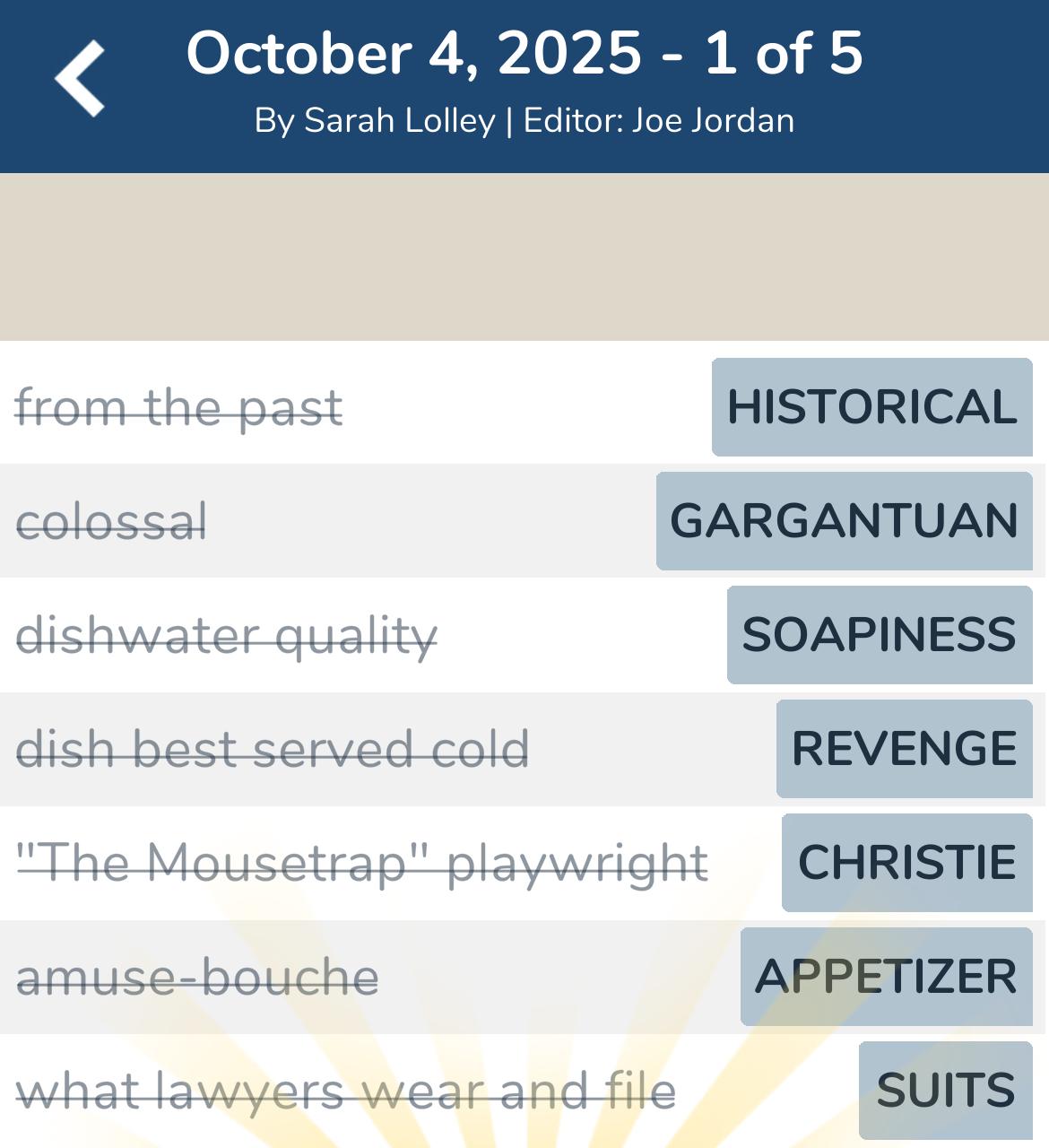 7 Little Words October 4 2025 1