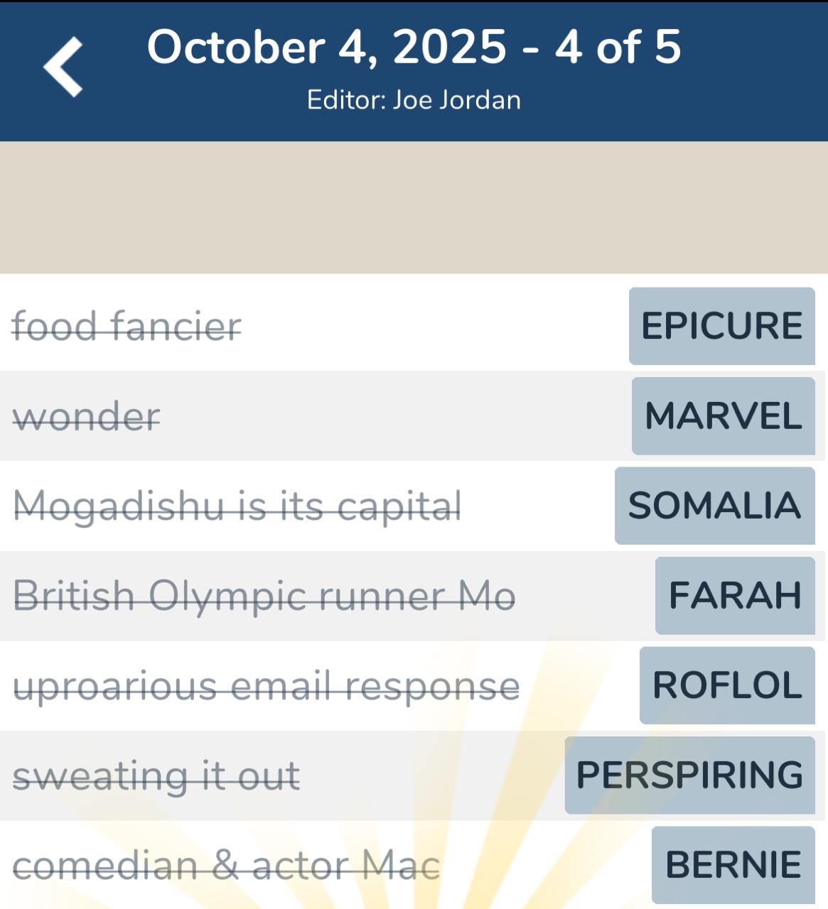 7 Little Words October 4 2025 4