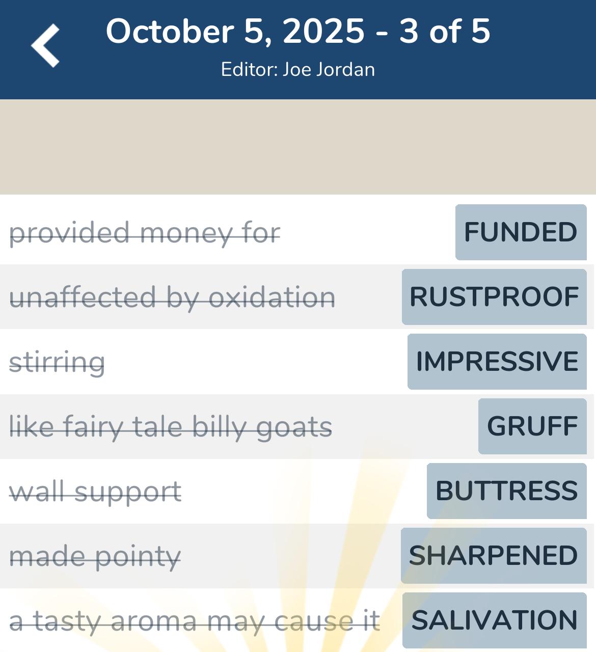 7 Little Words October 5 2025 2