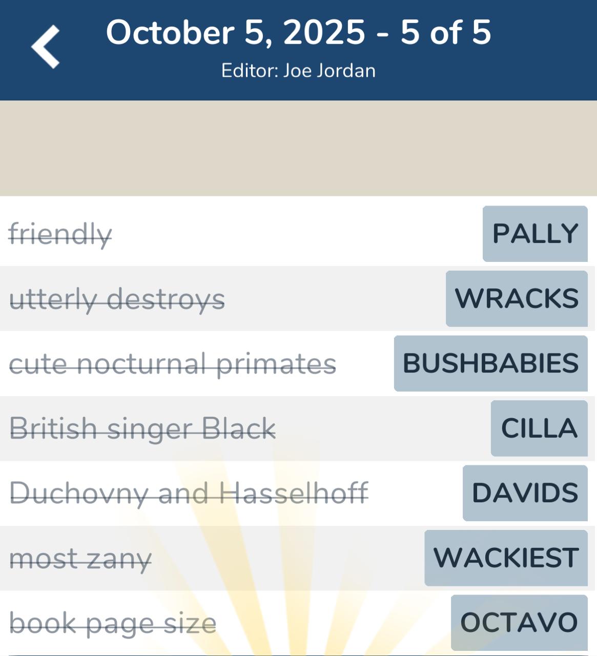 7 Little Words October 5 2025 4