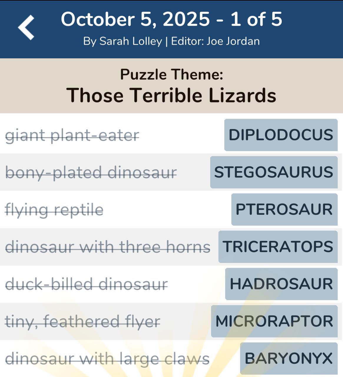 7 Little Words October 5 2025