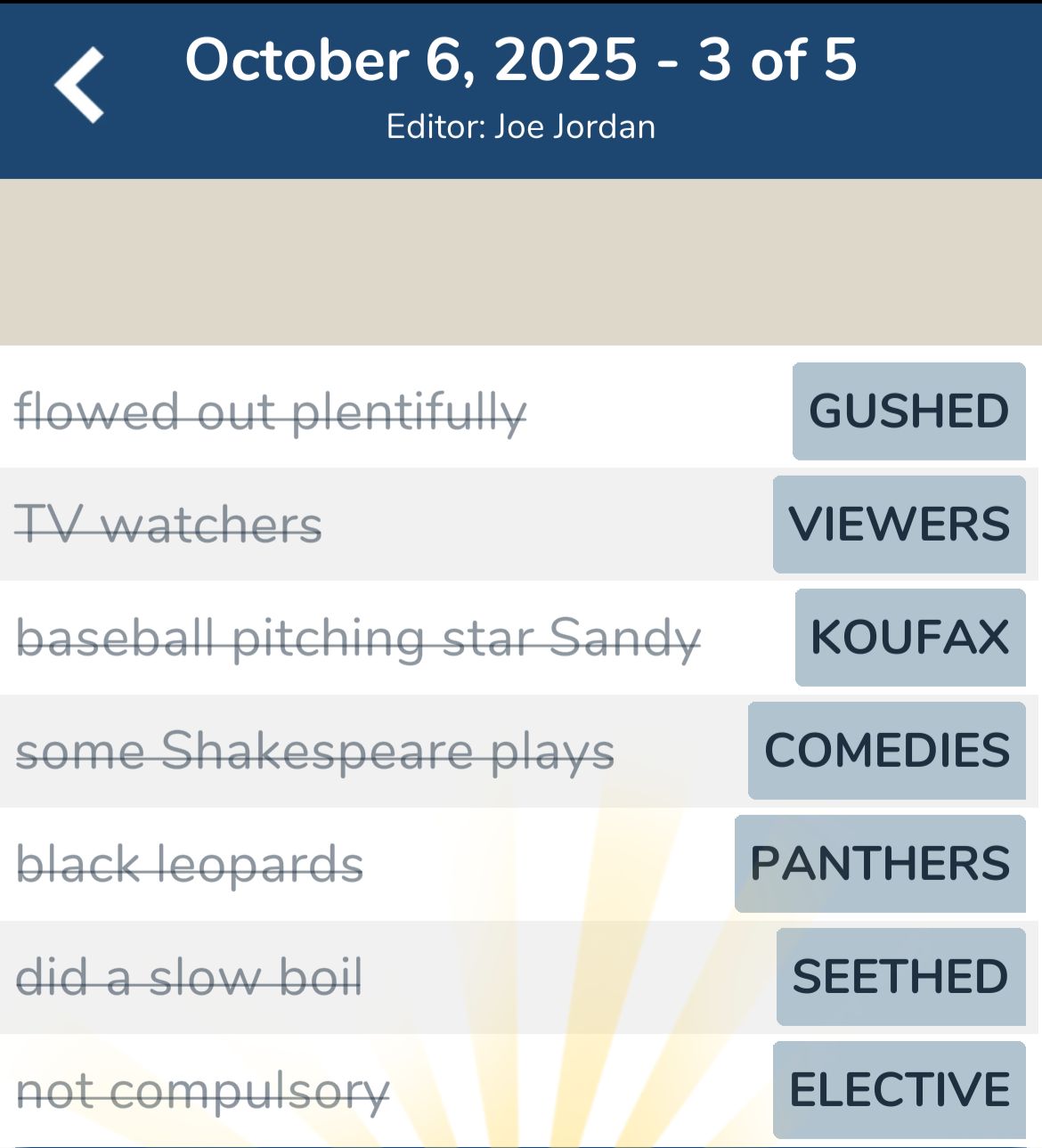 7 Little Words October 6 2025 3