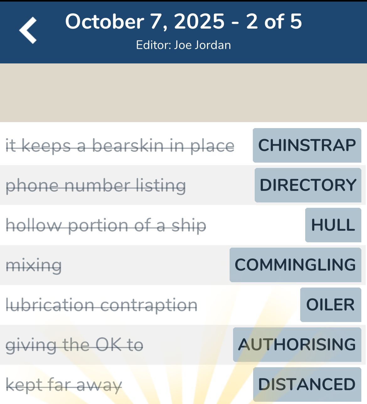 7 Little Words October 7 2025 2